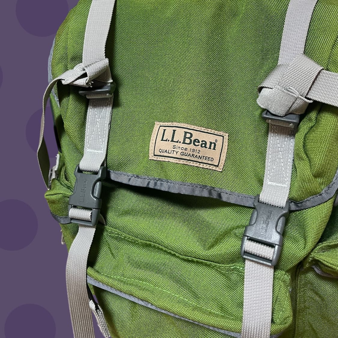 L.L.Bean 엘엘빈 빈티지 그린 백팩 상품이미지3