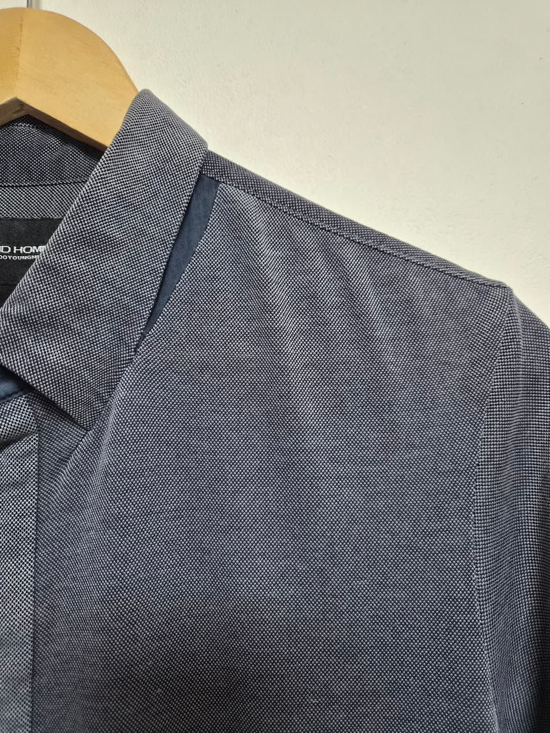 솔리드옴므 블랙 카라티셔츠 100사이즈 - T97 상품이미지2