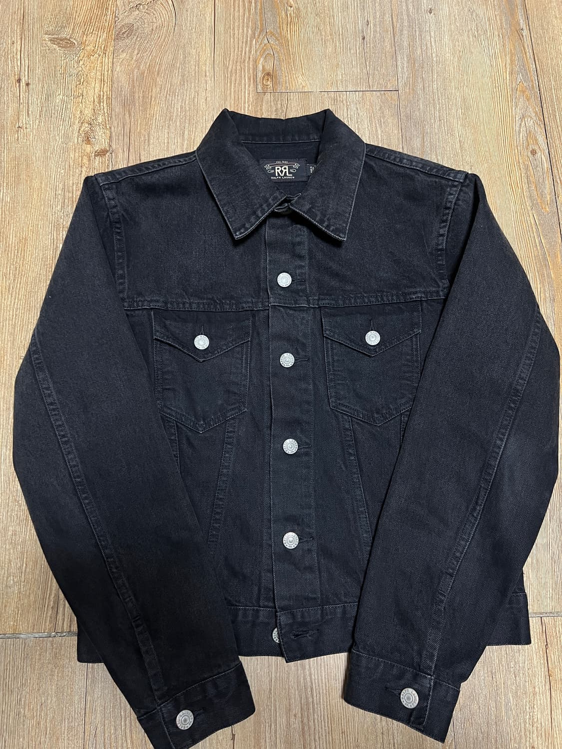 택포38) RRL 더블알엘 3rd 트러커 데님자켓 흑청 3세대 S 상품이미지1