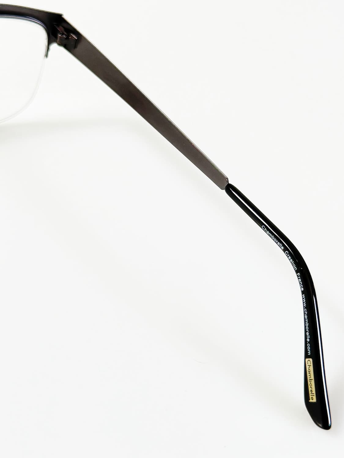 90s CHAMBORELLE 반무테 메탈 스퀘어 빈티지 안경 상품이미지6