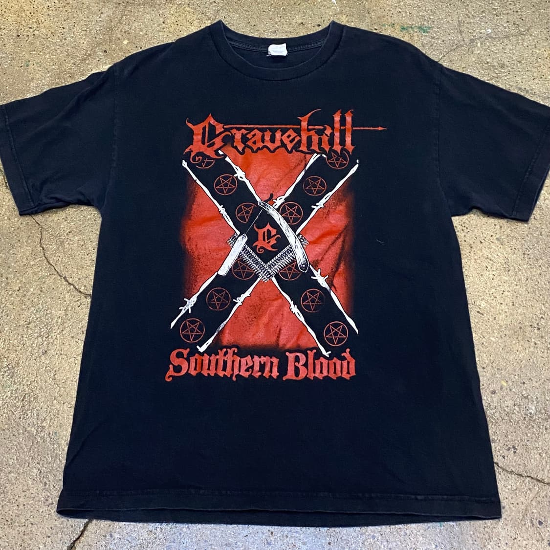 미국 빈티지 메탈 크러우힐 CRAUE Hill 굿즈 반팔티 락티셔츠 상품이미지3