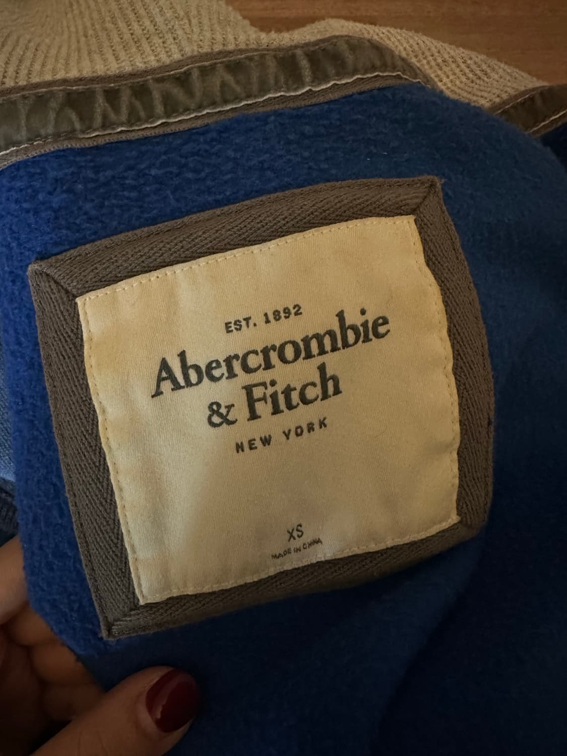 아베크롬비 빈티지 슬림핏 기모후드집업 상품이미지4