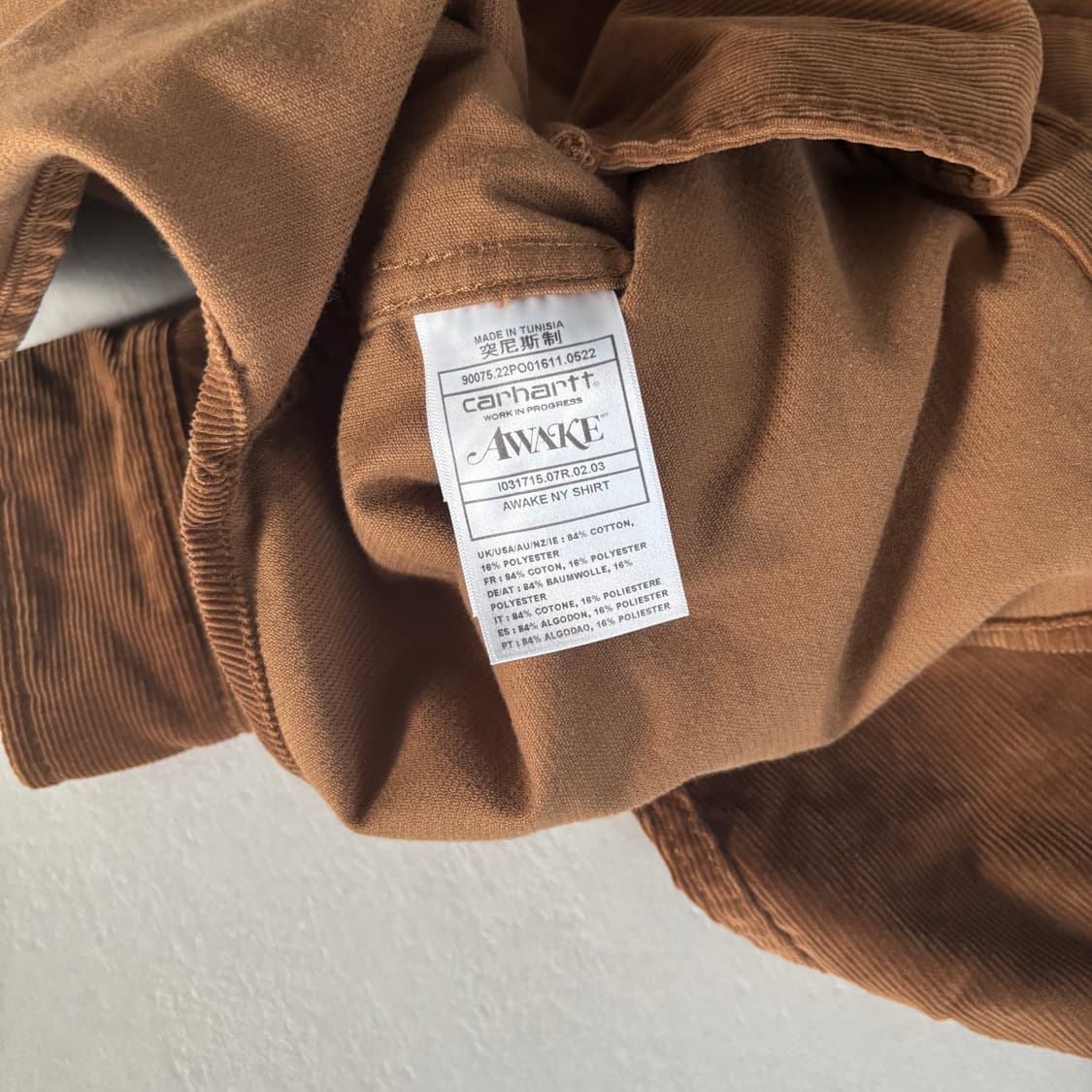 칼하트wip 어웨이크 뉴욕 코듀로이 셔츠자켓 상품이미지3