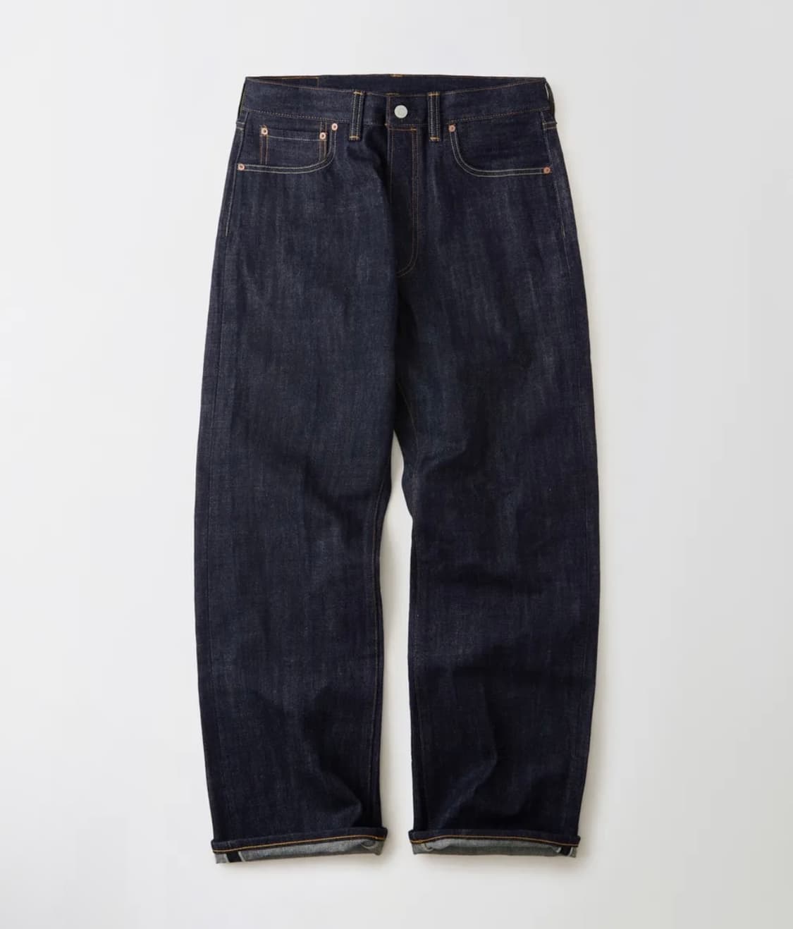 아웃스탠딩 30S CINCH BACK SELVEDGE WIDE PANTS 상품이미지1