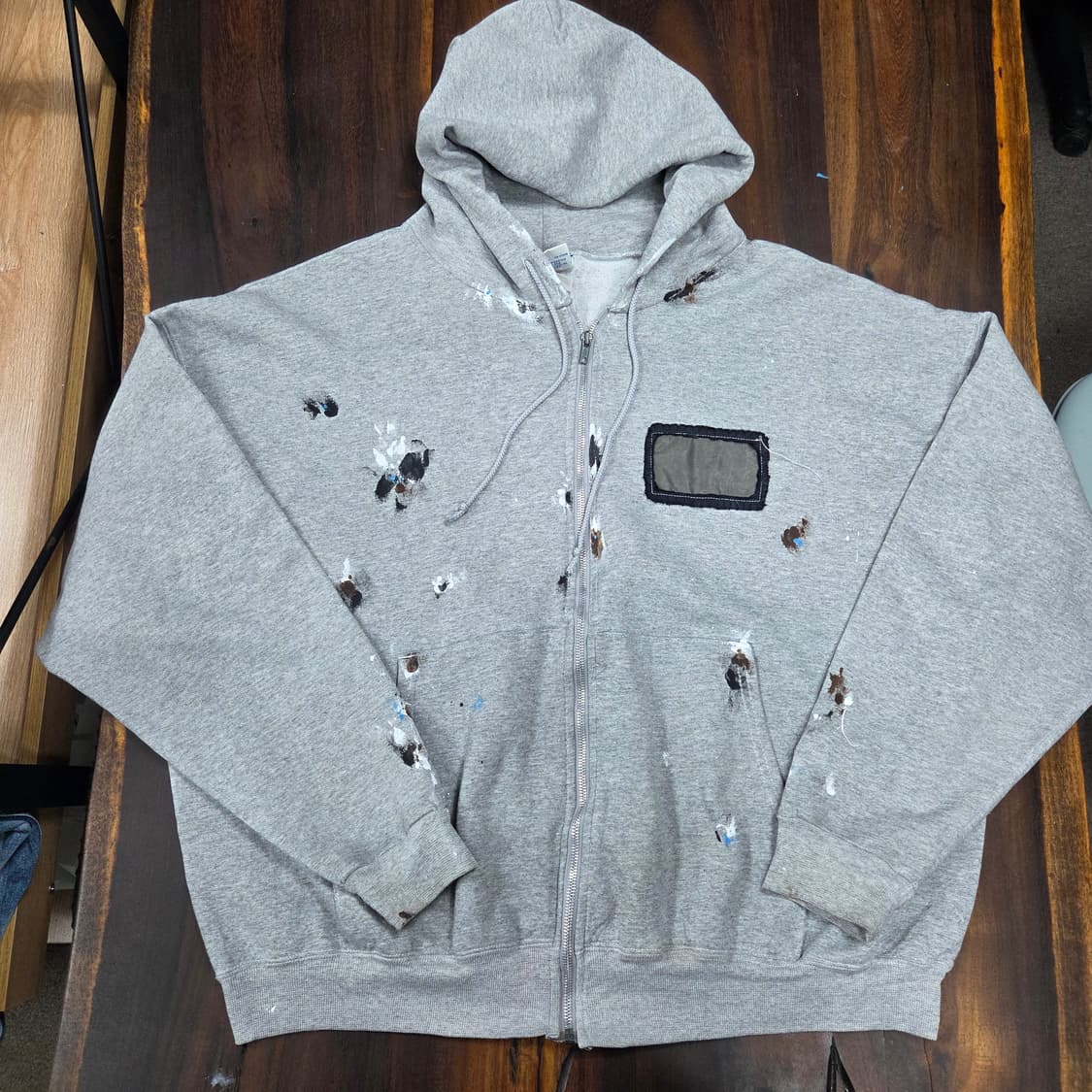 챔피온 핸드페인팅 후드집업 상품이미지3