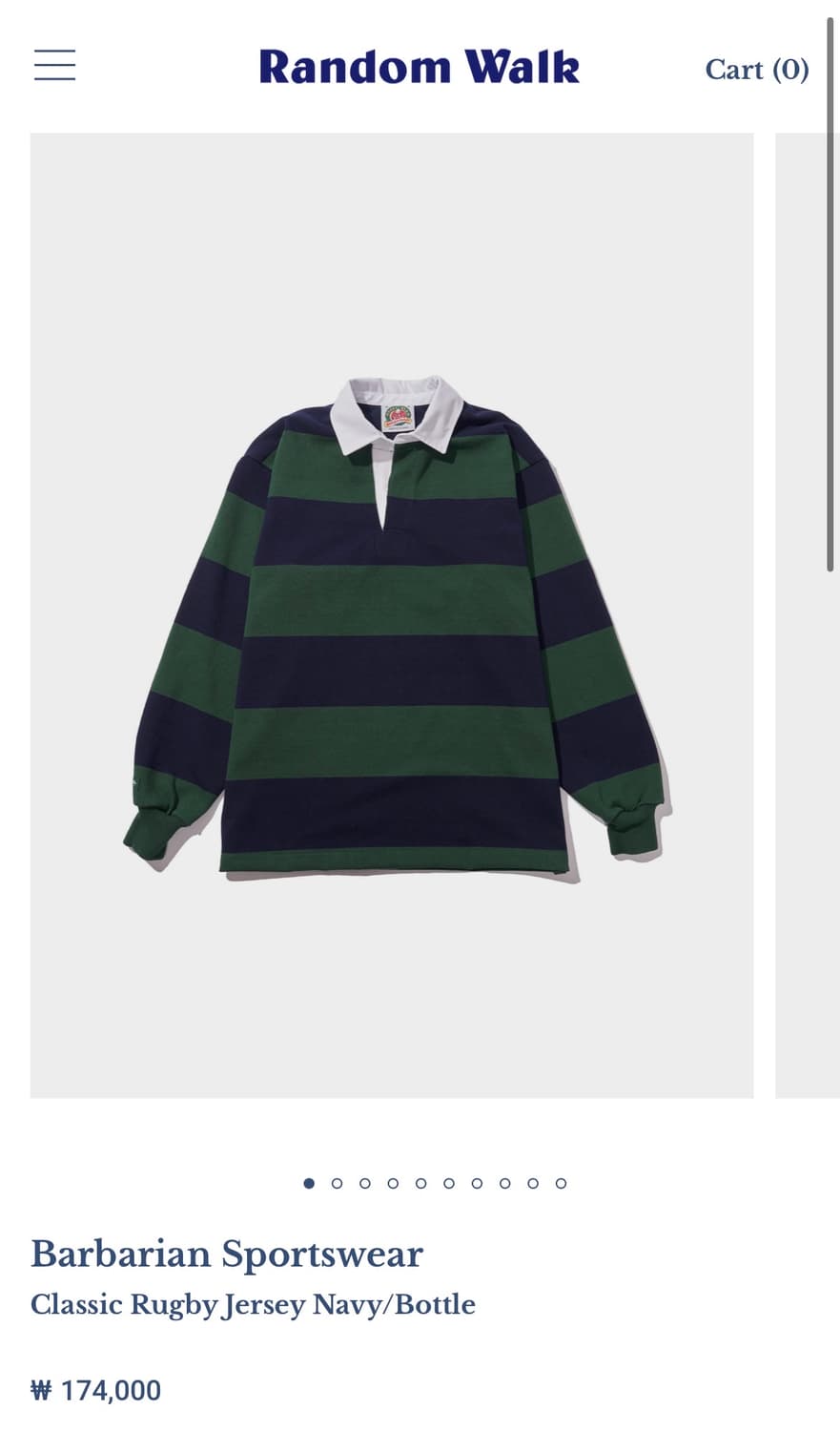 Random walk 바바리안 럭비 저지 상품이미지3