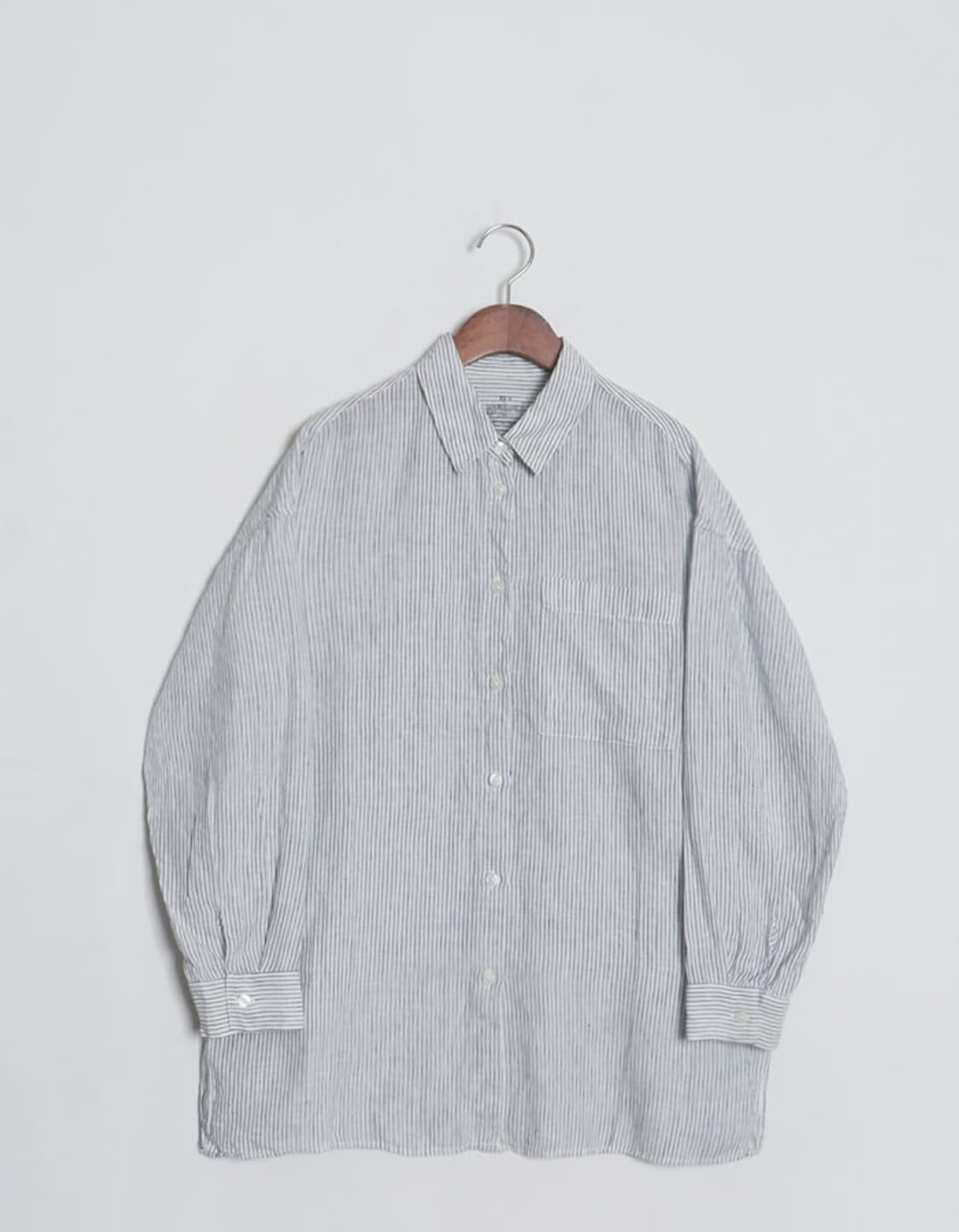 無印良品 Oversized Linen Shirts 상품이미지1
