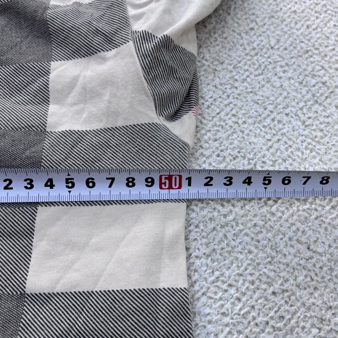 XL 빈티지 남성 체크 패턴 반팔 티셔츠 0615E 상품이미지9
