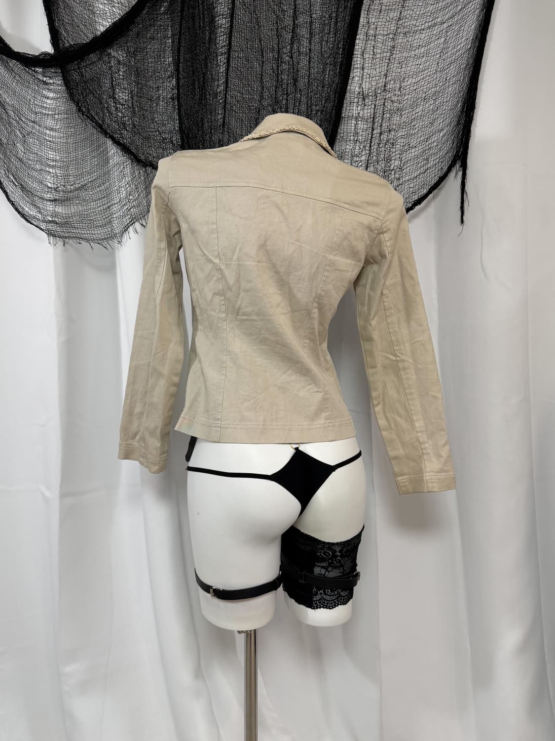 beige lace jacket 상품이미지5