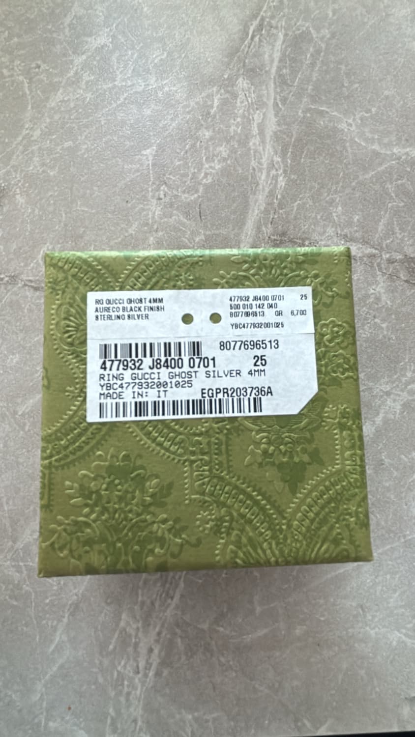구찌 고스트링 해골 4mm 실버 반지 25호 상품이미지2