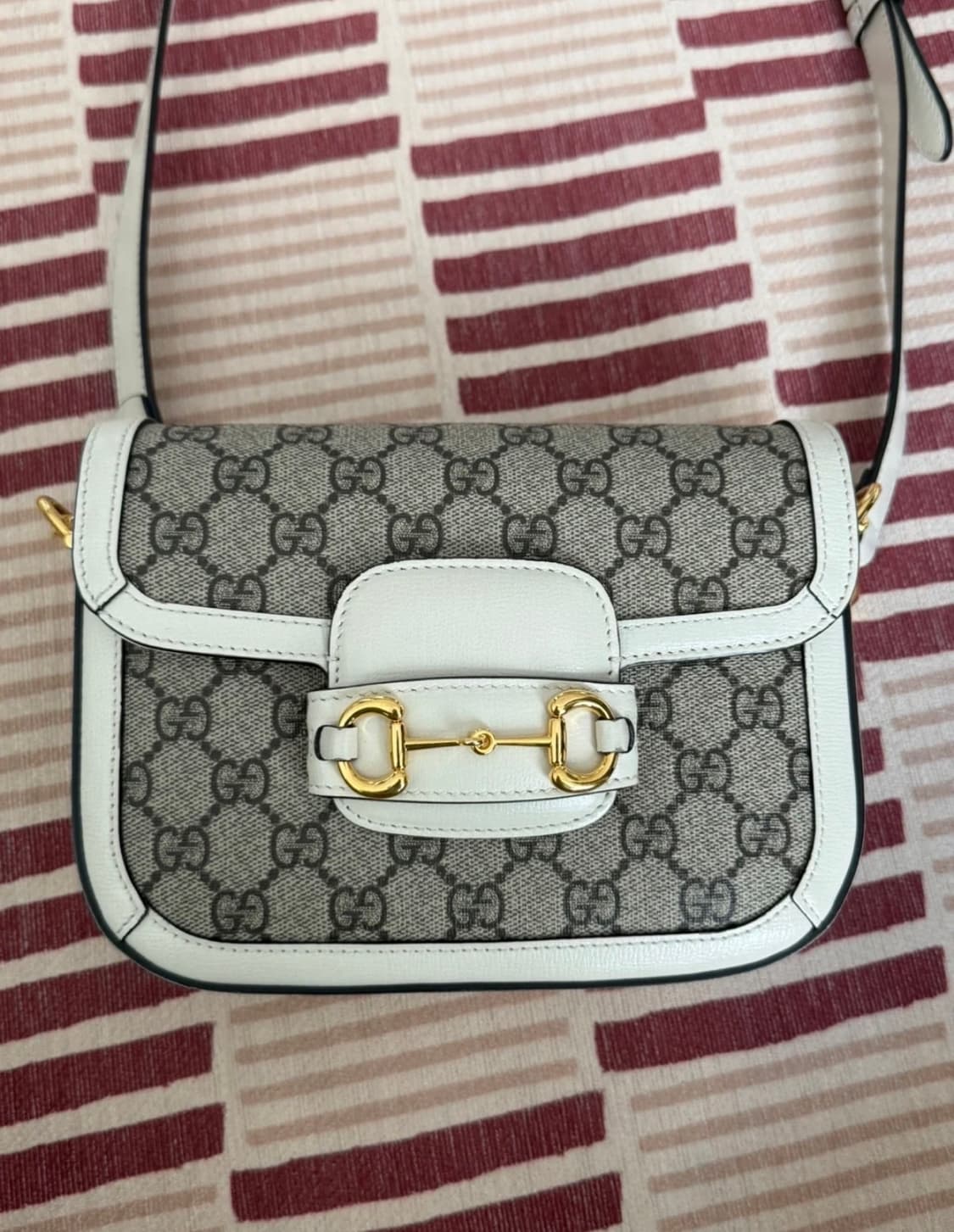 구찌 홀스빗 1955 미니 화이트 상품이미지2