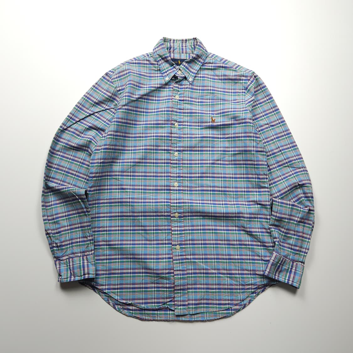 폴로 랄프로렌 신형 포니 글랜체크 옥스포드 셔츠 (M) 상품이미지1