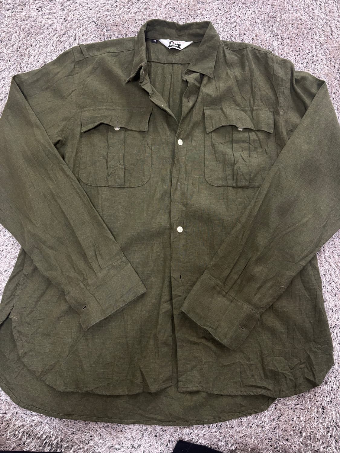 미국제 GARB 리넨100프로셔츠 사이즈 100-105 상품이미지1