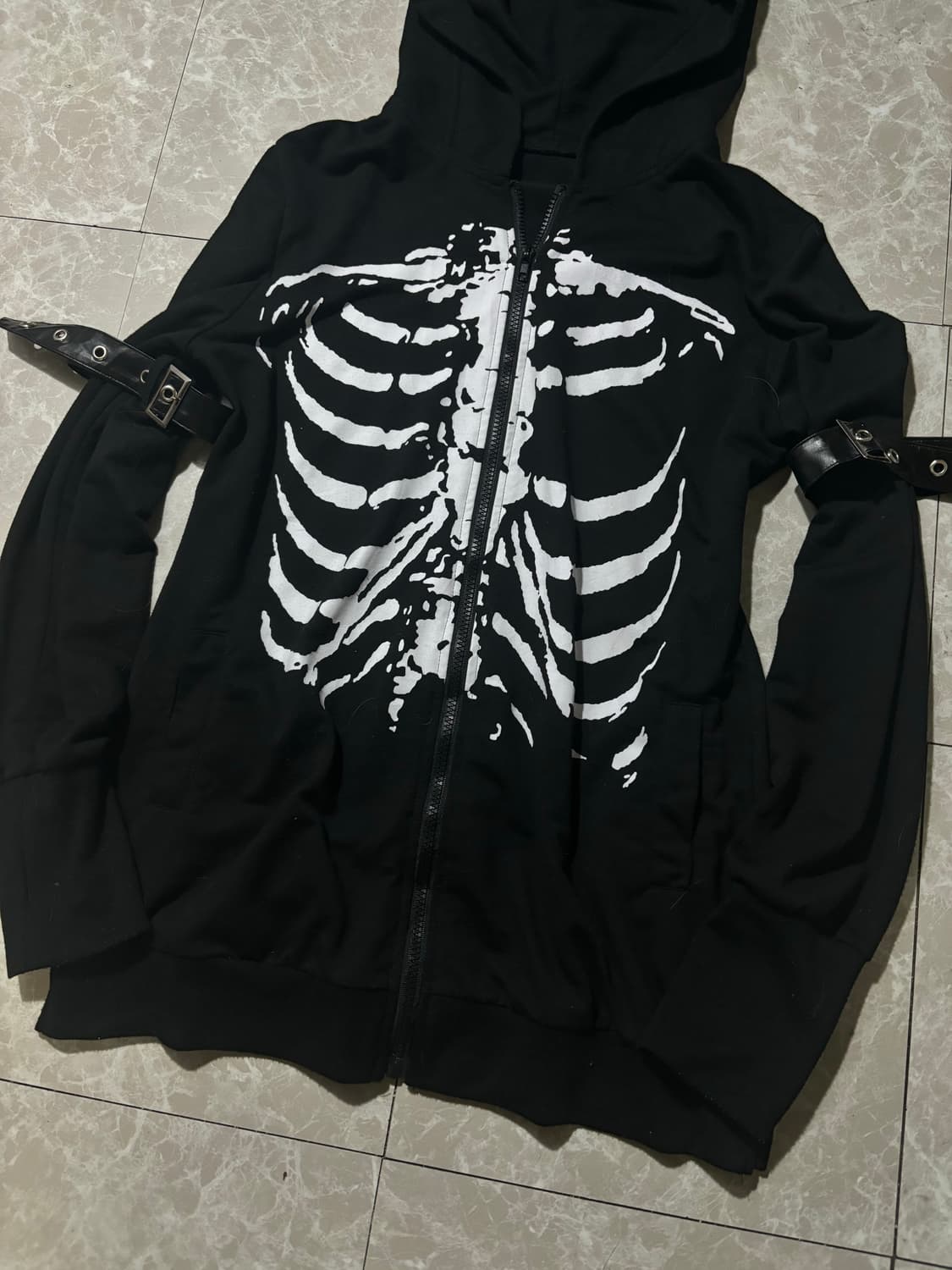 “Unknown” 00’s Bondage Punk Skull Cat Ho 상품이미지5