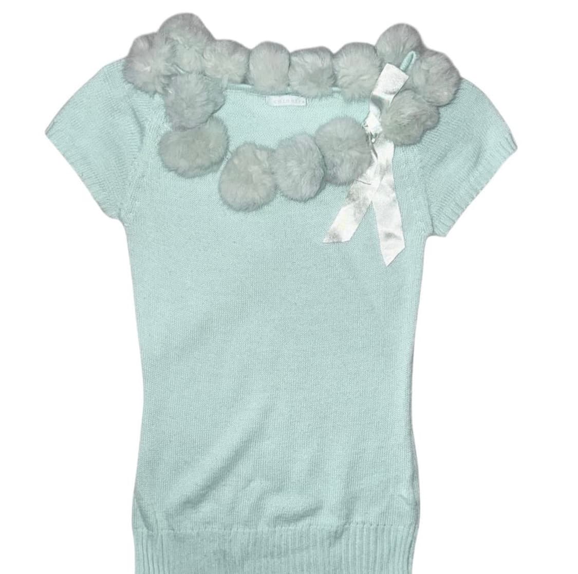 빈티지 반팔 니트 상품이미지1