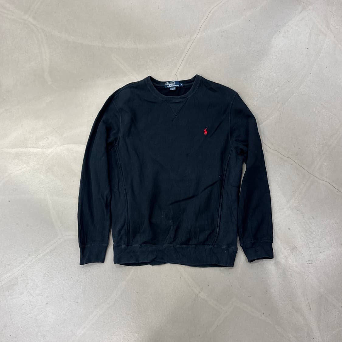 폴로 맨투맨 블랙 M 상품이미지1