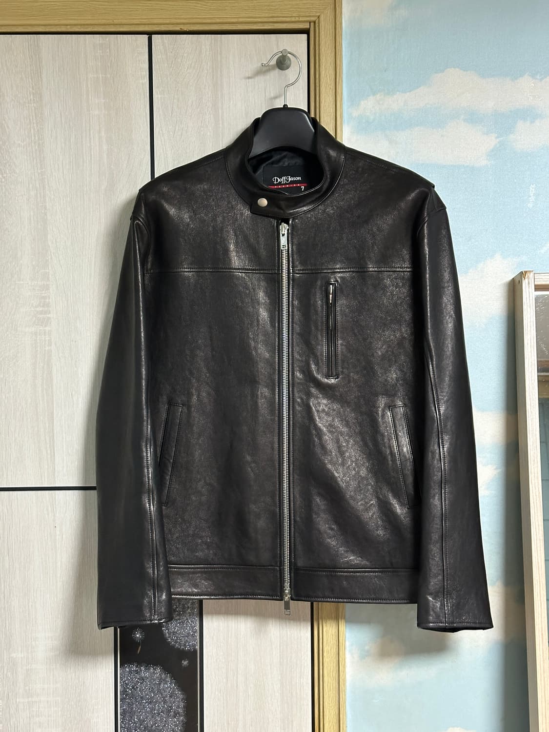 (XL) 도프제이슨 프리미엄 램스킨 베지터블 스탠드카라 자켓 상품이미지2