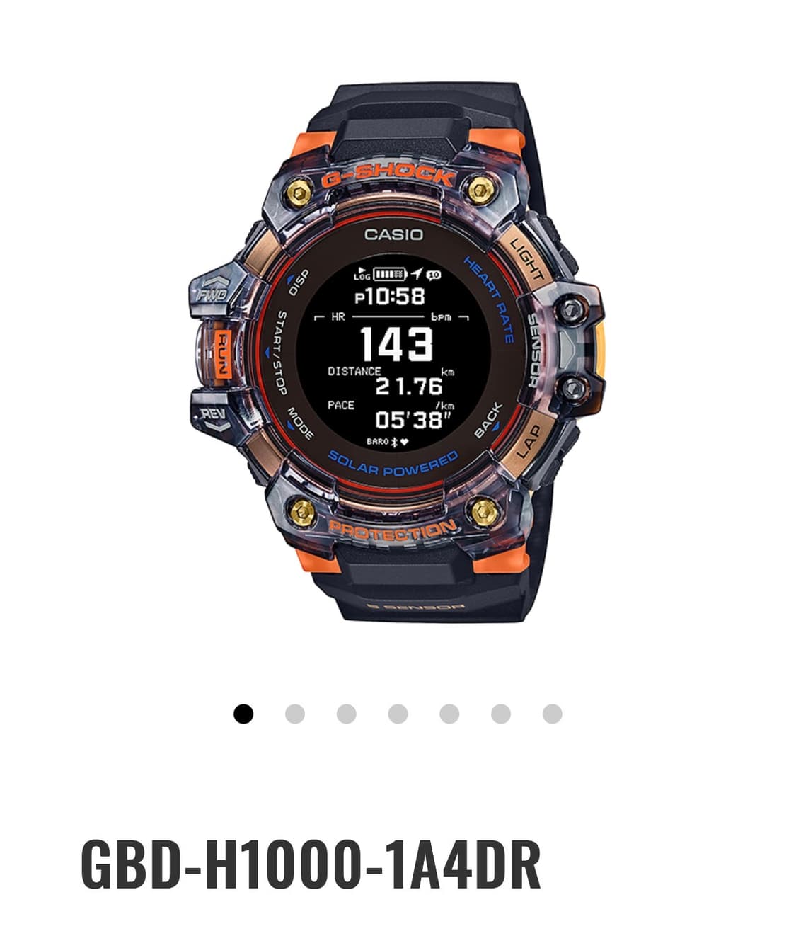 지샥 GBD-H1000-1A4DR 홍시 상품이미지6