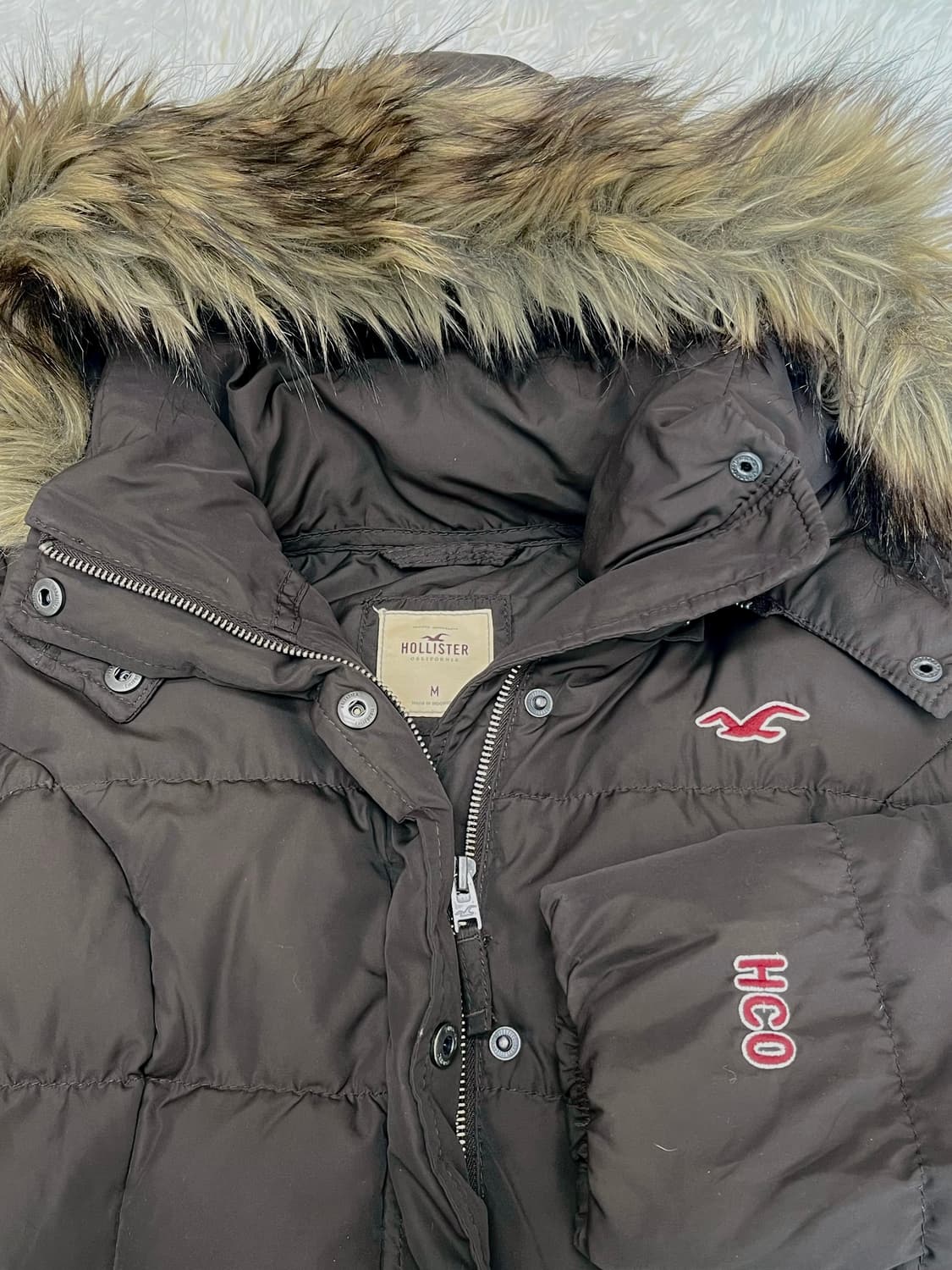 유일매물 대대장템) 곰돌이깔 울프죠 홀리스터 패딩 상품이미지3