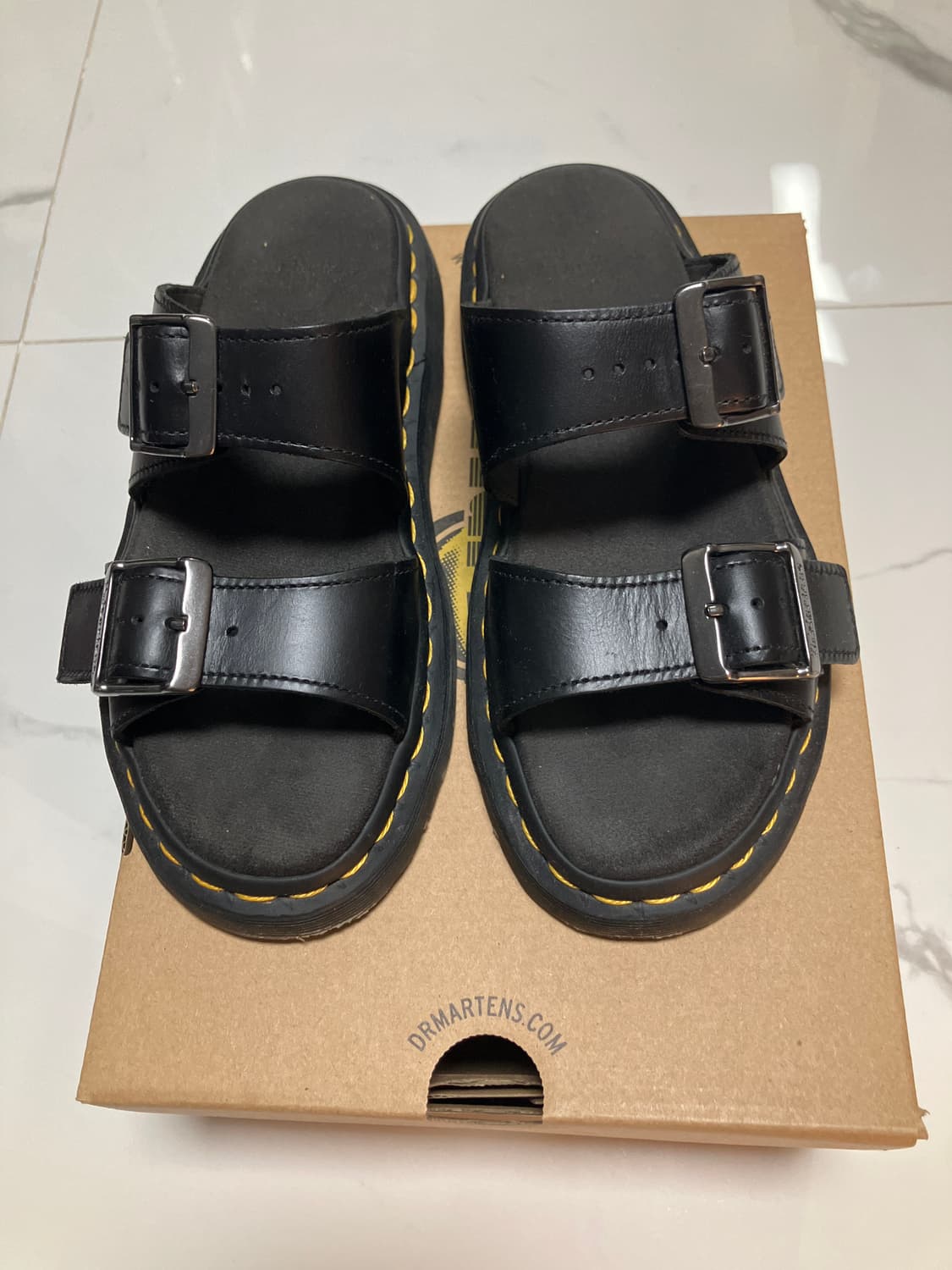 닥터마틴 조셉 스트랩 가죽 샌들 UK4 슬리퍼 슬라이드 상품이미지3