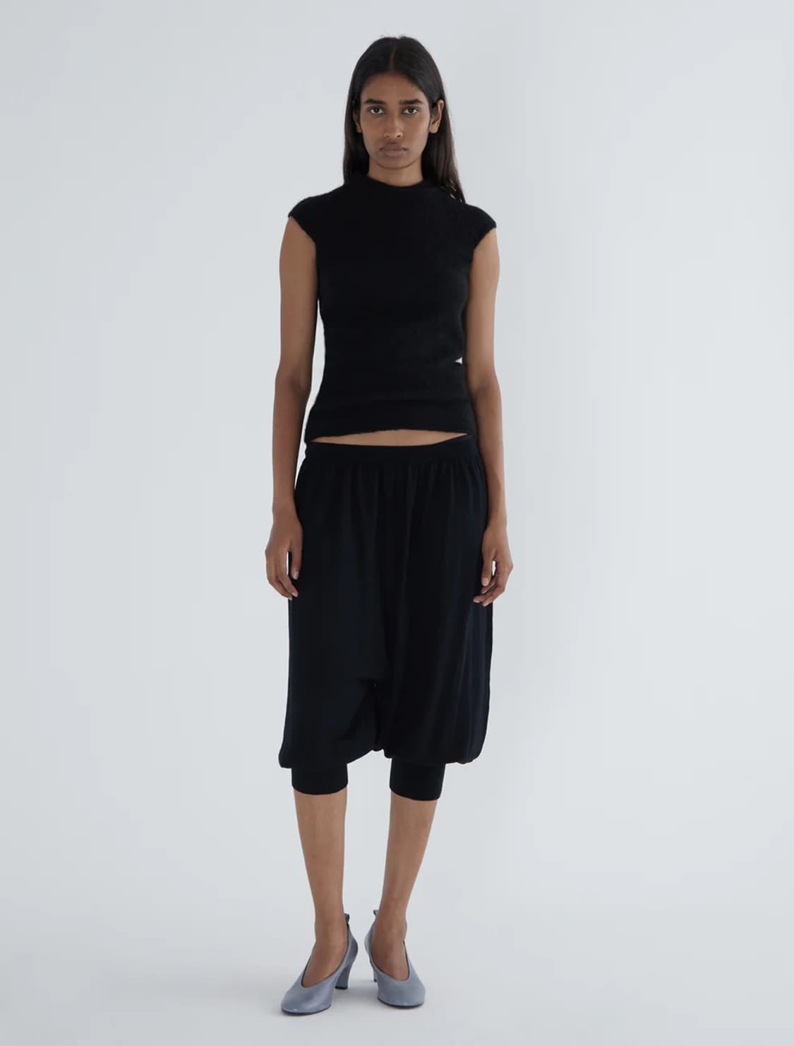 [XS,S,M]팔로마울 Donalti 알파카 니트 탑/블랙 상품이미지2