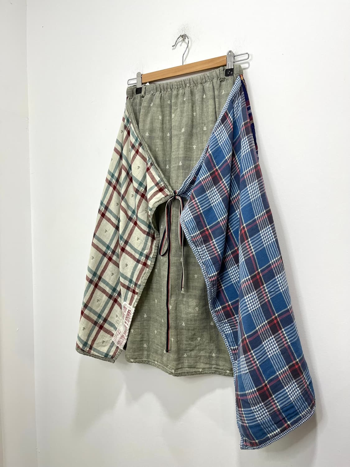 일본 빈티지 모리걸 바선생 패치워크 레이어드  롱스커트  상품이미지2