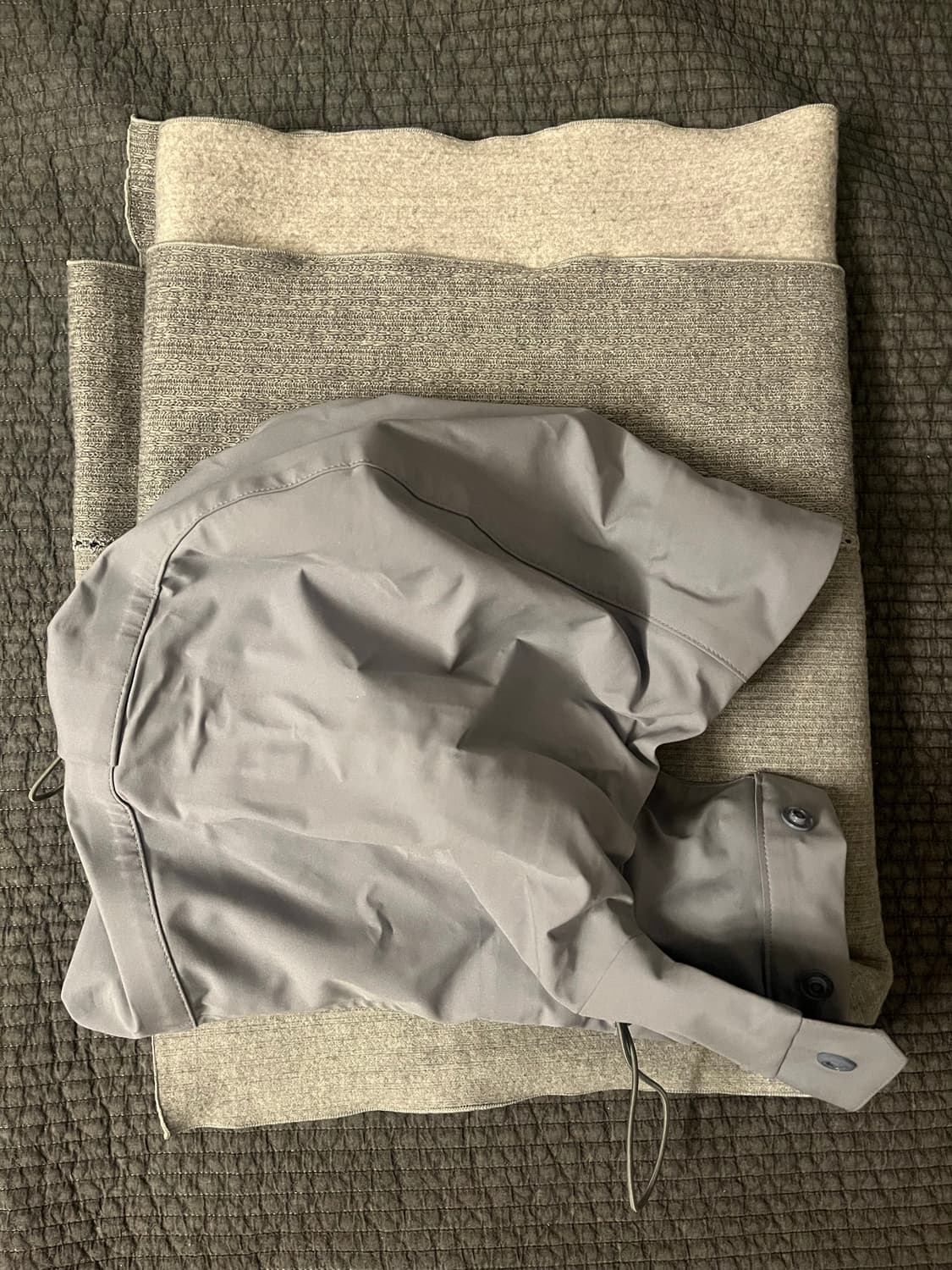 xlim 후드 머플러 라이트 그레이 상품이미지1