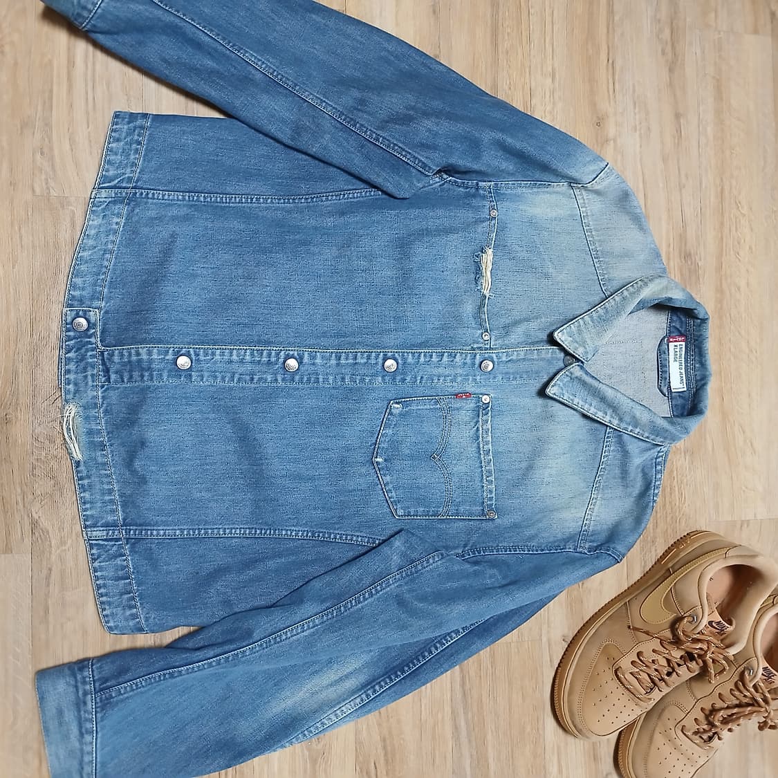 리바이스 엔지니어드진 트러커 청자켓 청셔츠 데님 자켓 상품이미지5