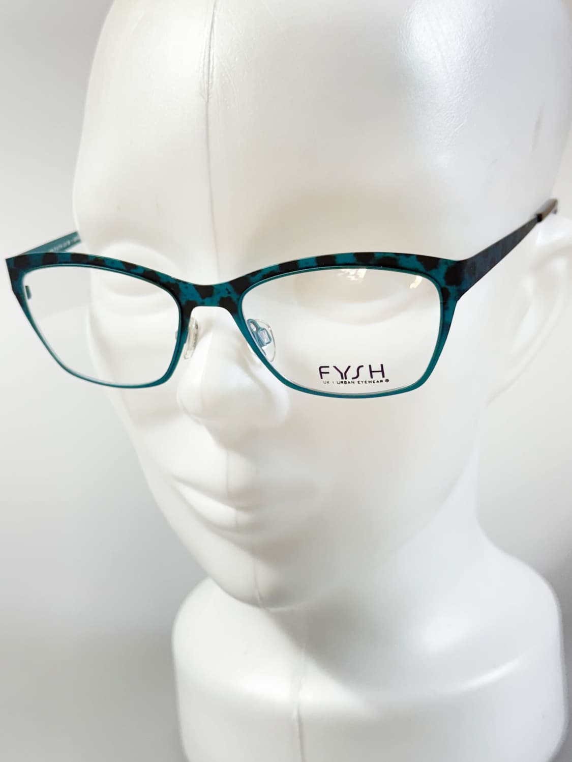 영국제 FYSH 틸 레오파드 메탈 캣아이 스퀘어 빈티지 안경 상품이미지8