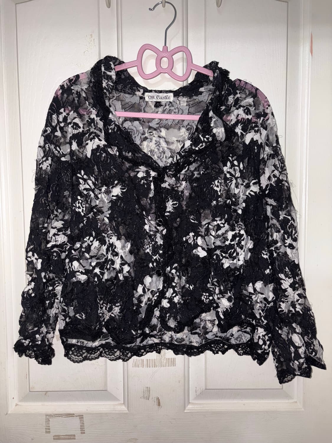 빈티지 페어리 그런지 모리 시스루 가디건 상품이미지1