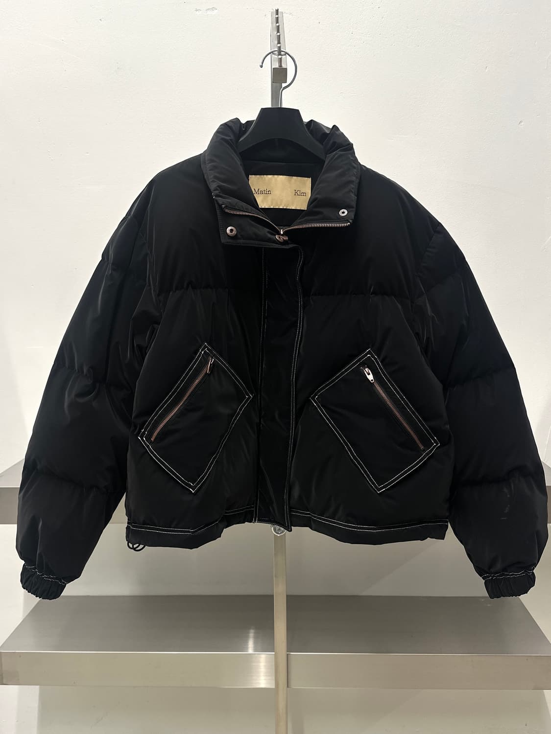 마뗑킴 스티치 코팅 다운 점퍼 상품이미지1