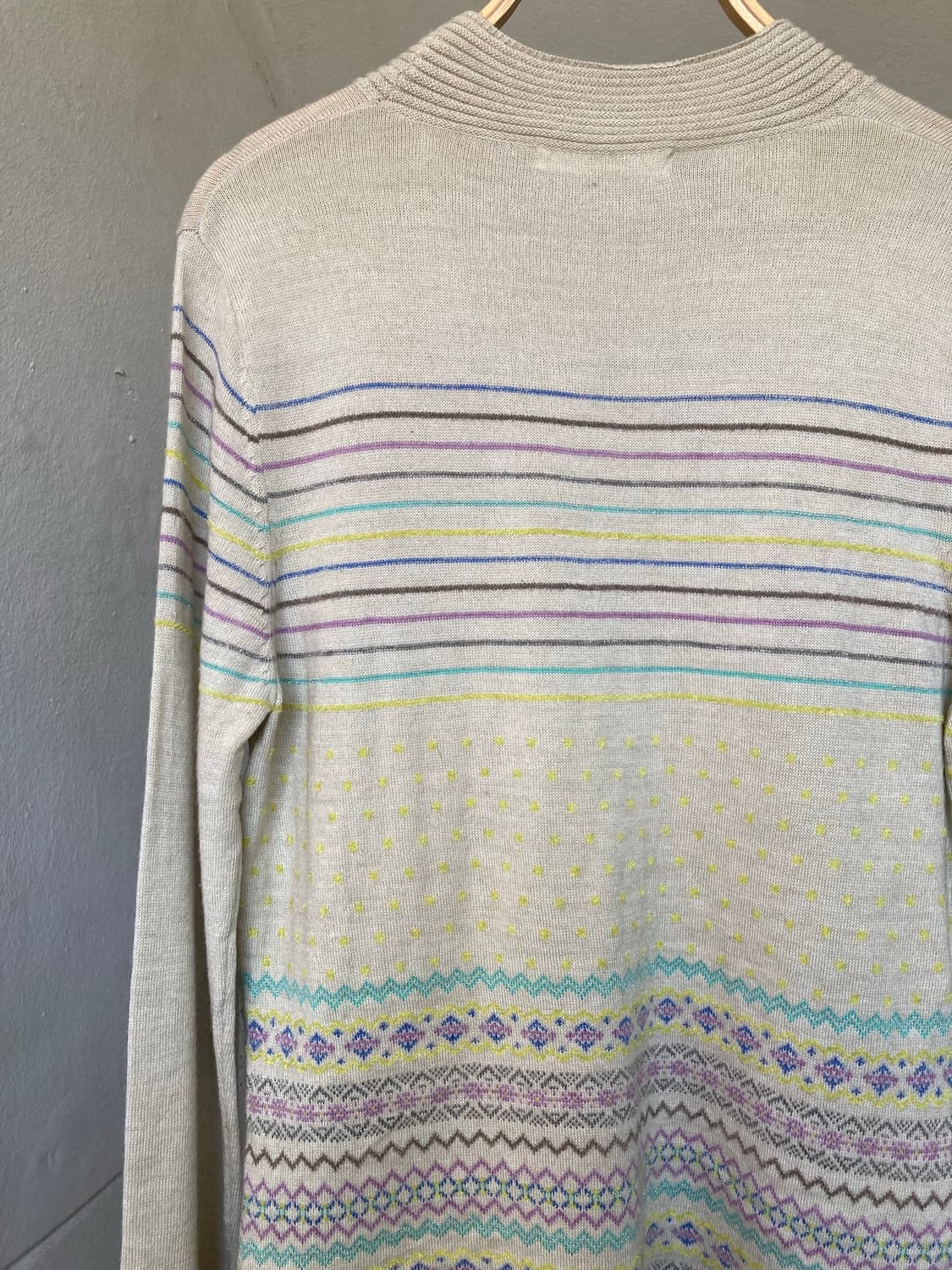 모리걸 울 패턴 니트 상품이미지6