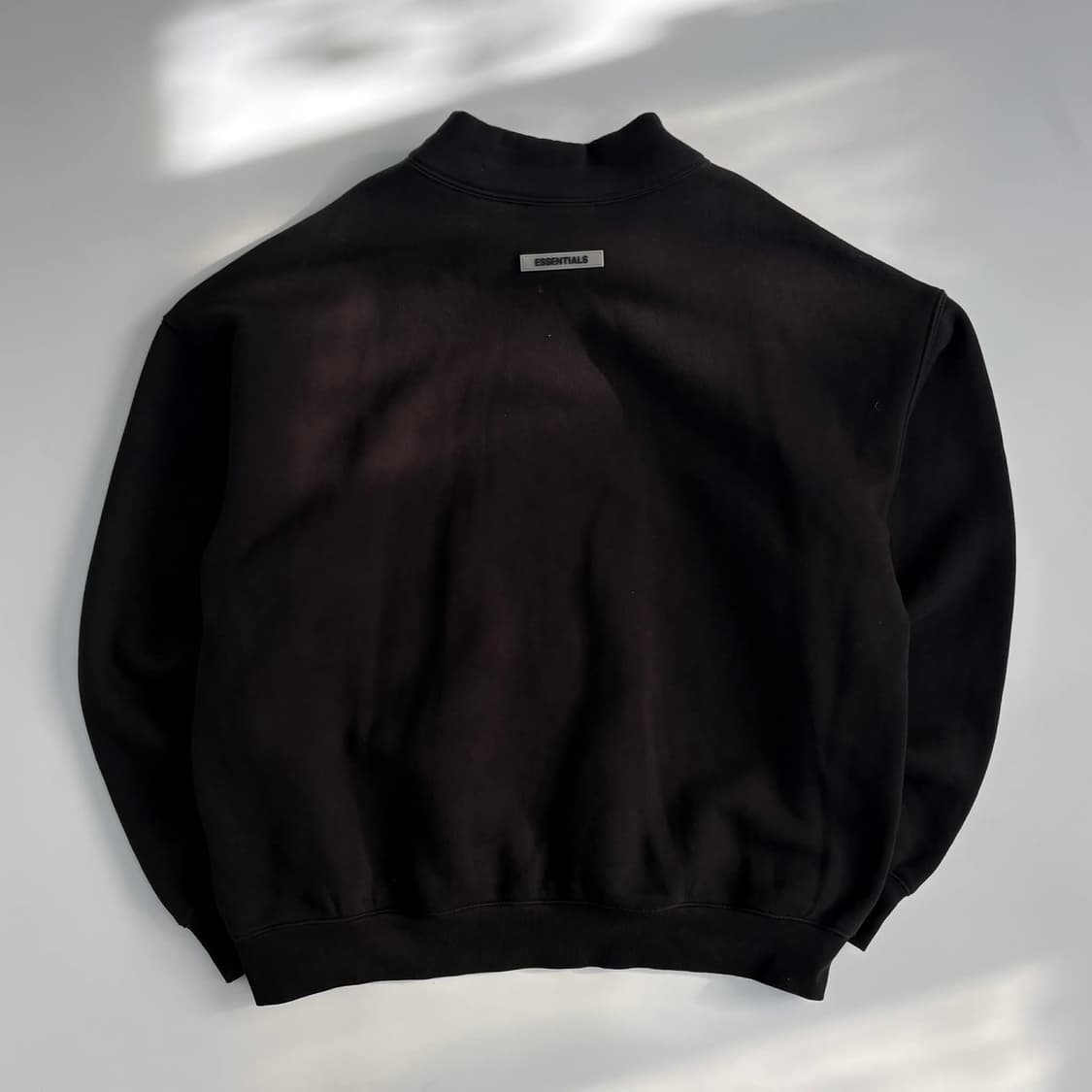 21SS 피어오브갓 에센셜 오버핏 모크넥 풀오버 블랙 맨투맨[M] 상품이미지3