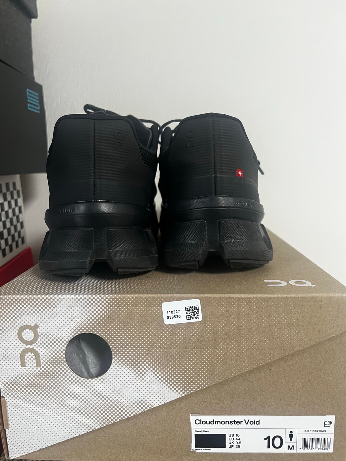 On Cloudmonster Void 블랙 280mm size 10 상품이미지3