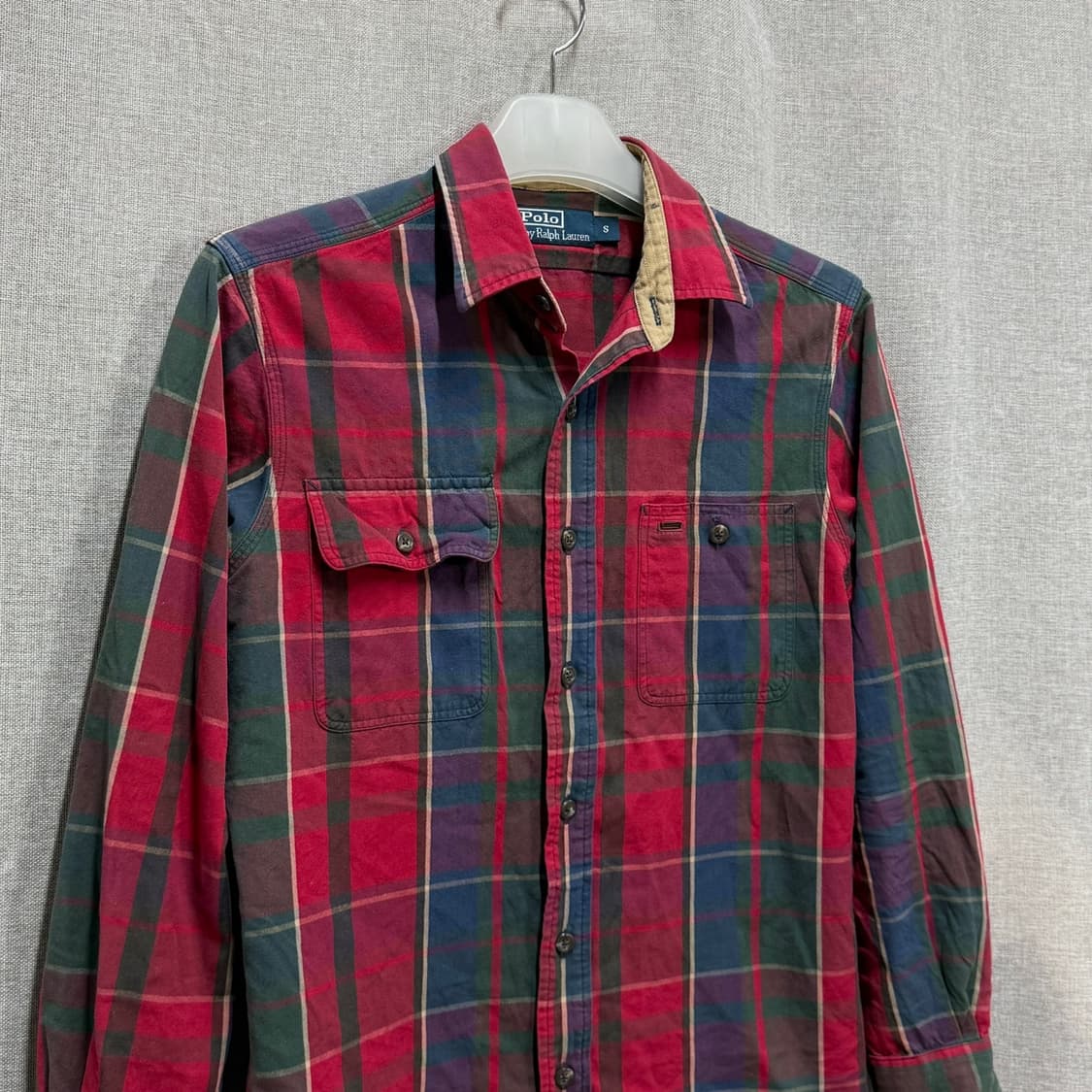 [S/95] 90s 폴로 랄프로렌 빈티지 멀티체크 셔츠 남방 상품이미지3