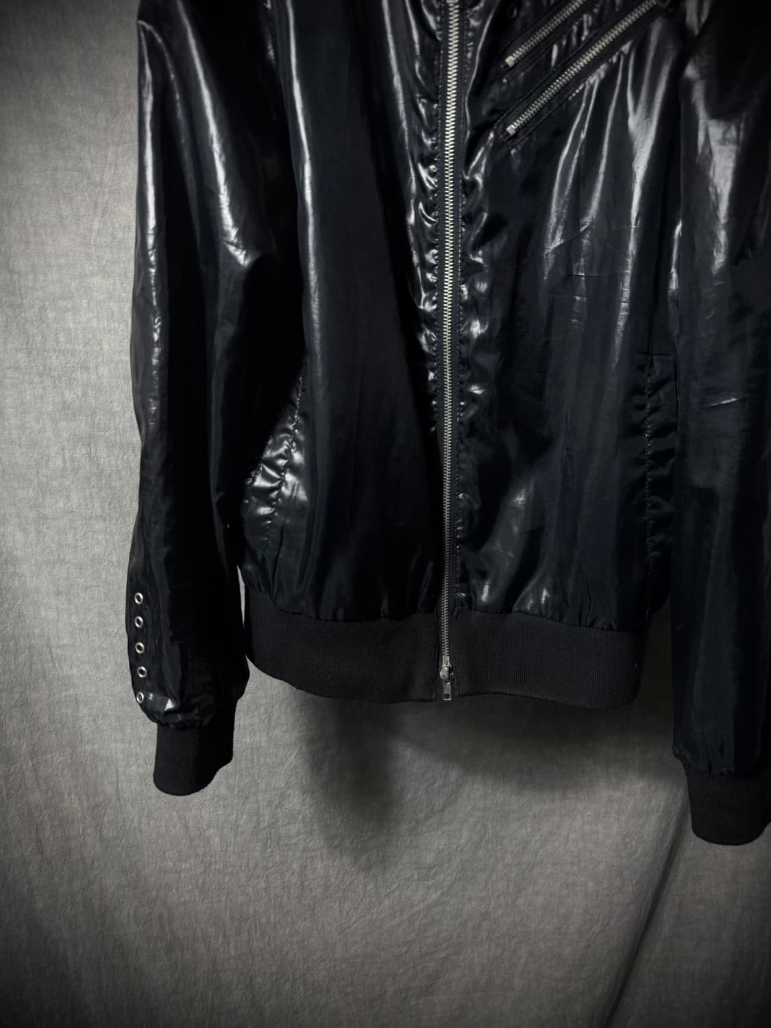 KMK Glossy Hooded Windbreaker  상품이미지5