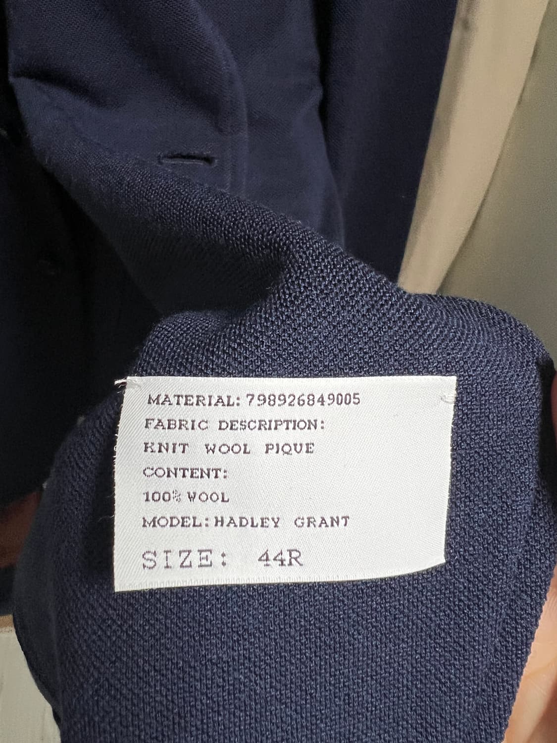 랄프로렌 퍼플라벨 울 자켓  44사이즈 상품이미지4