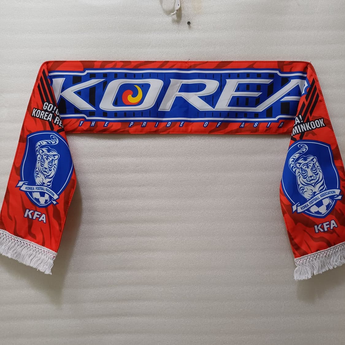 정품 대한민국 KOREA 축구 응원 머플러 목도리 거의새것 사랑봉봉 상품이미지1