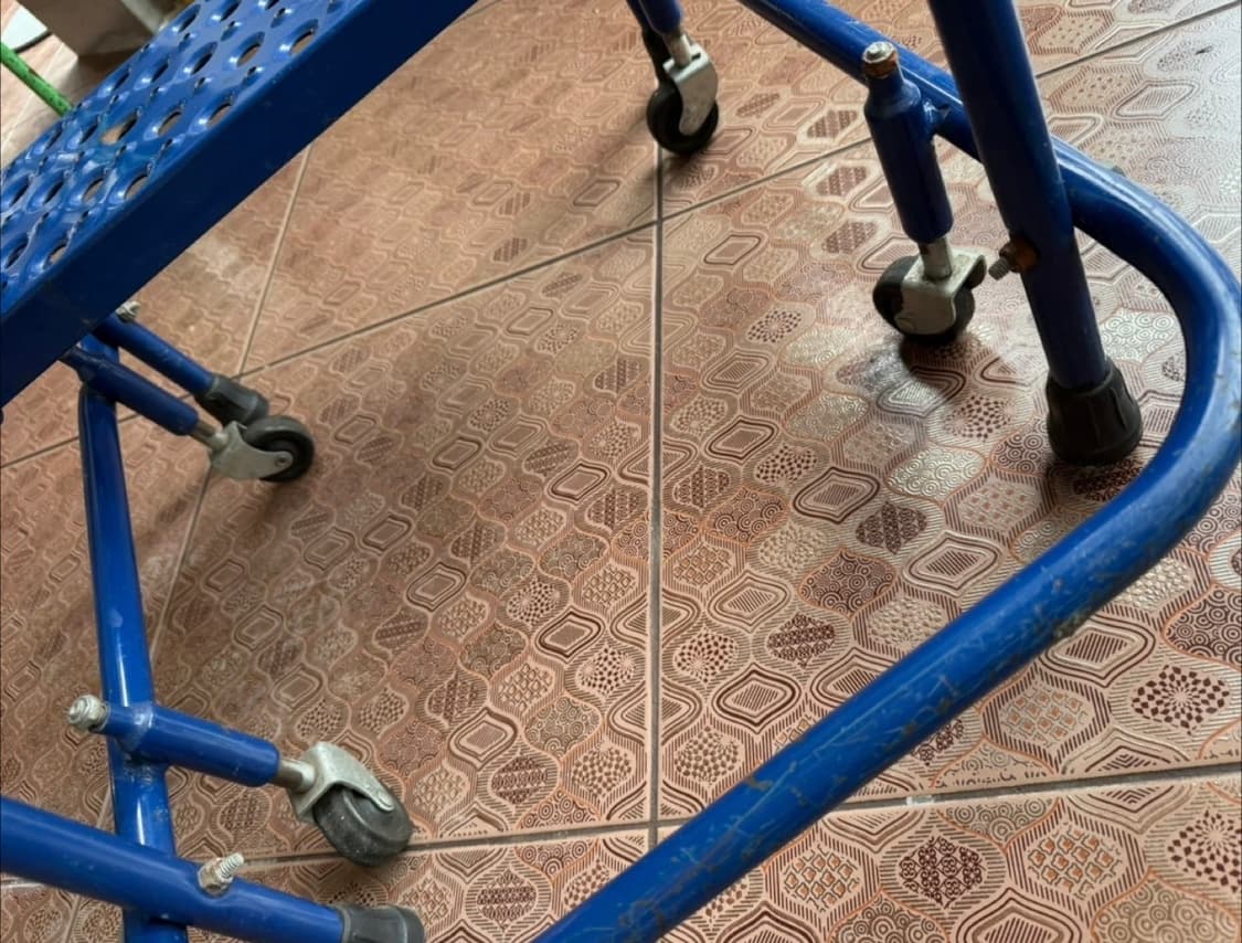 빈티지 철재 2단 롤링 스텝 스툴 (made in U.S.A.) 상품이미지5