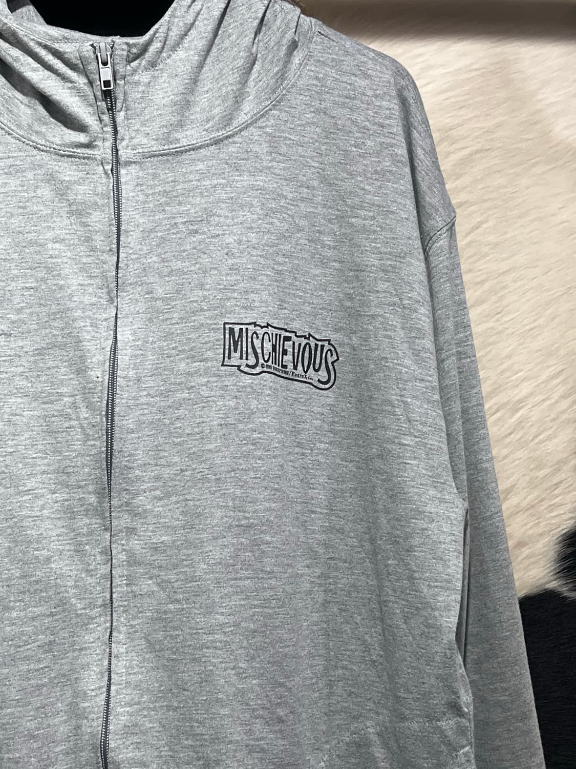 프린팅 퍼 후드집업 상품이미지5