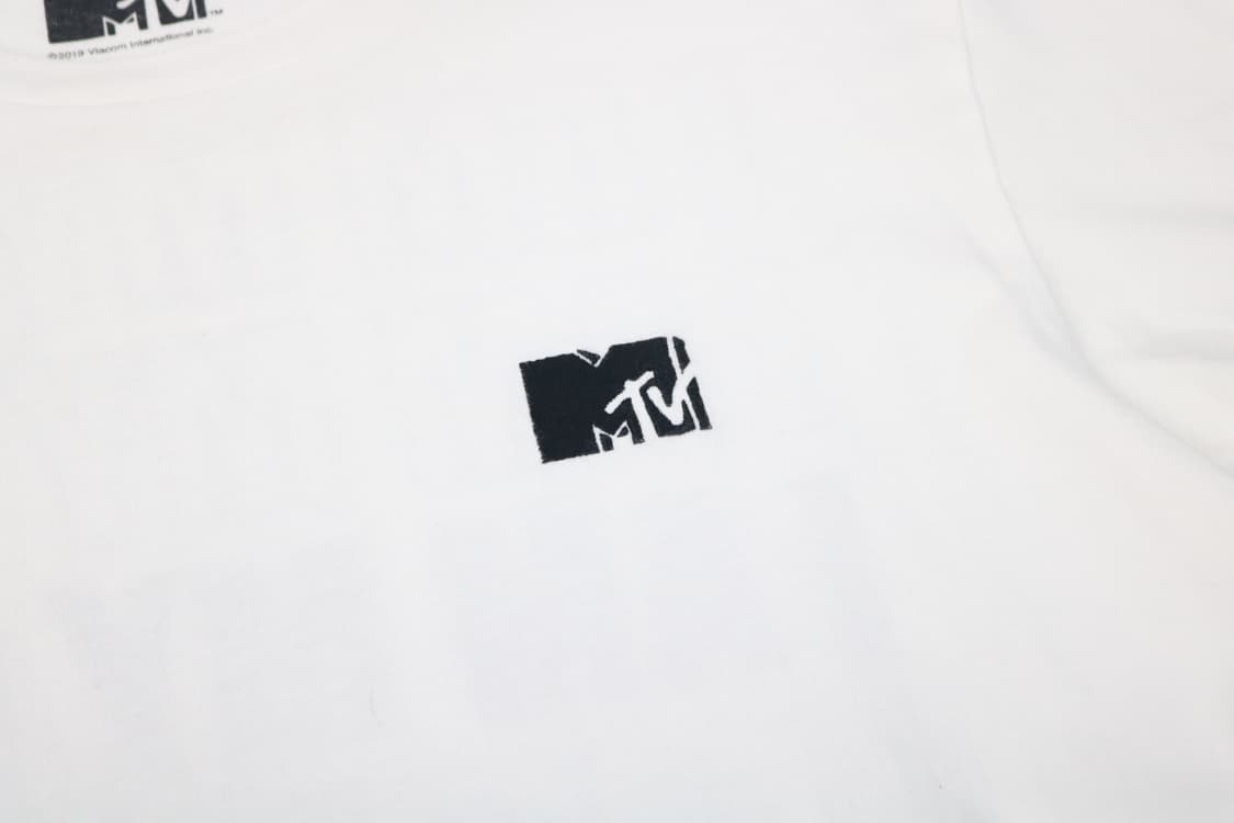 MTV 엠티브이 오피셜 로고 백프린팅 화이트 반팔티셔츠 (M) 상품이미지8
