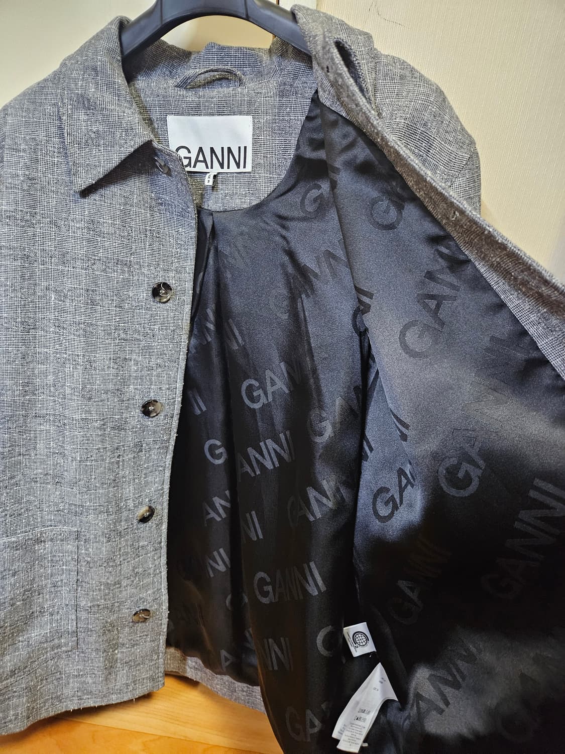 55) 가니 GANNI 트위드 울 자켓 상품이미지4