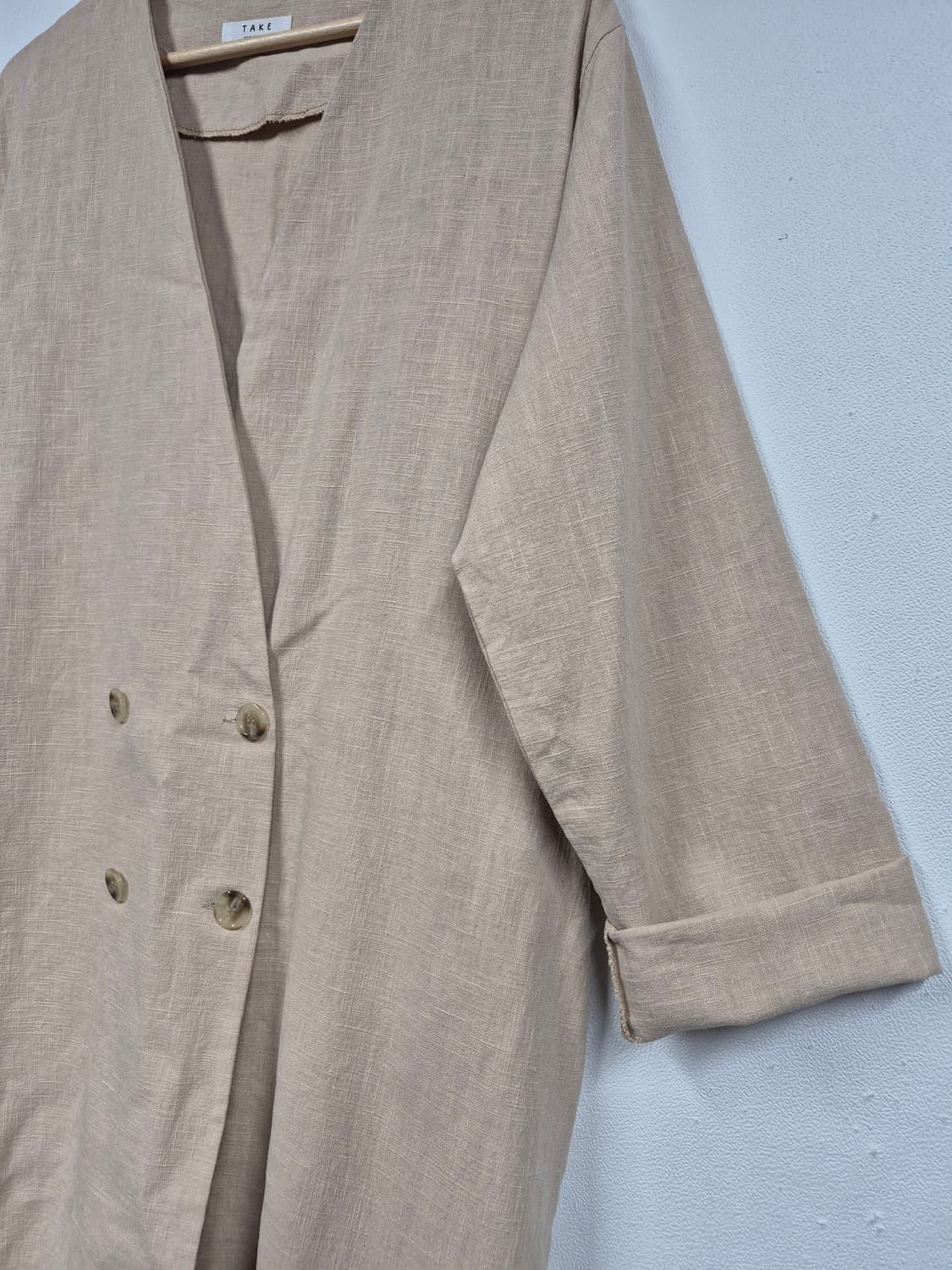 린넨 롱 코트 상품이미지5