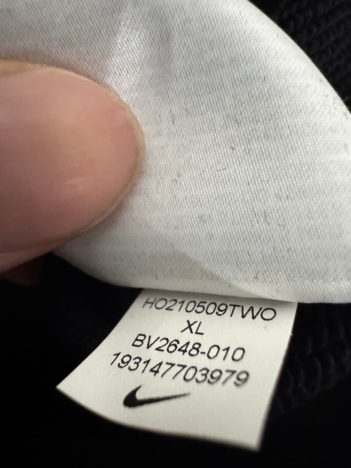 <새상품> 나이키 트레이닝 오버핏 후드집업 2XL ~ XL 블랙 상품이미지5