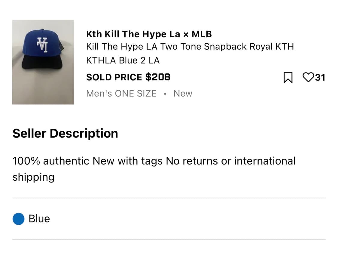 크리스브라운 KILL THE HYPE 킬더하입 업사이드다운 LA 스냅백 상품이미지10