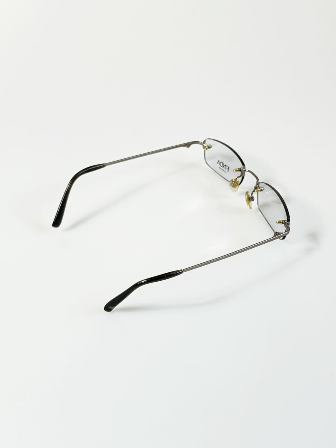 FINDA 무테 스퀘어 메탈 프레임 빈티지 안경 상품이미지4