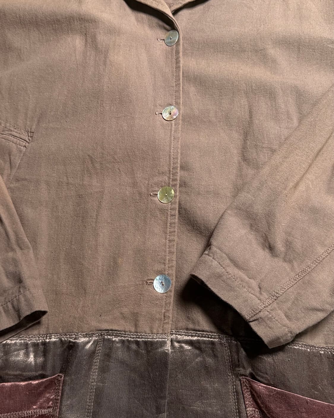 00‘s 히든 하트 실크 패널 초어 자켓 M 상품이미지3