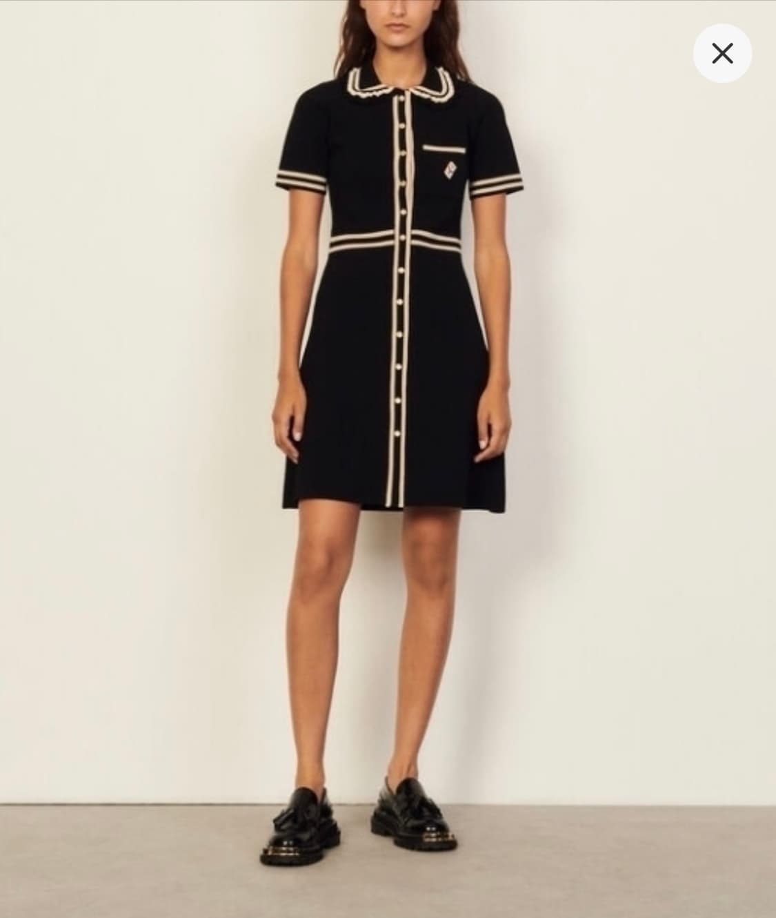 산드로 블랙 니트 원피스 상품이미지2