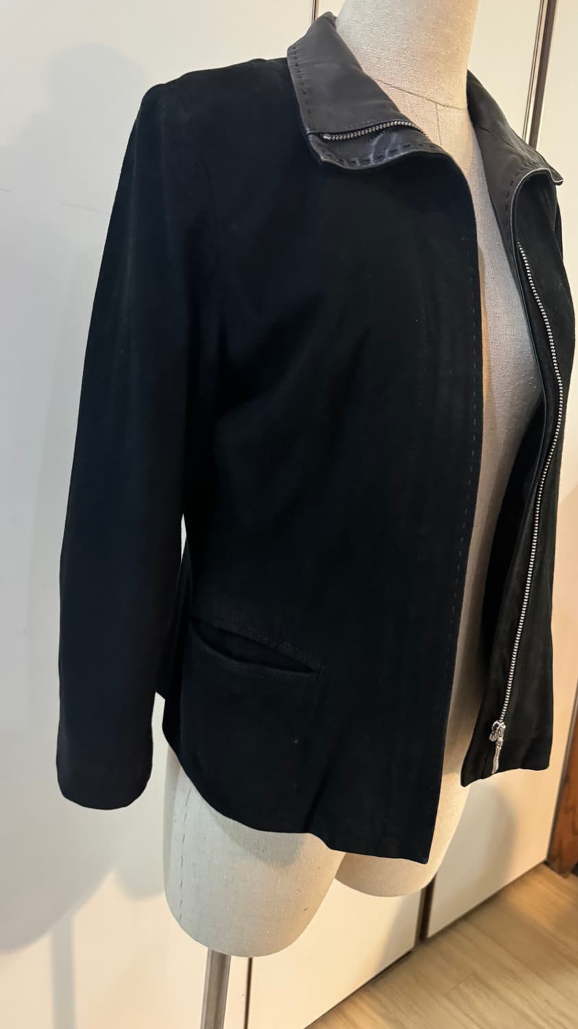 발망 블랙 스웨이드 여성 자켓 상품이미지2