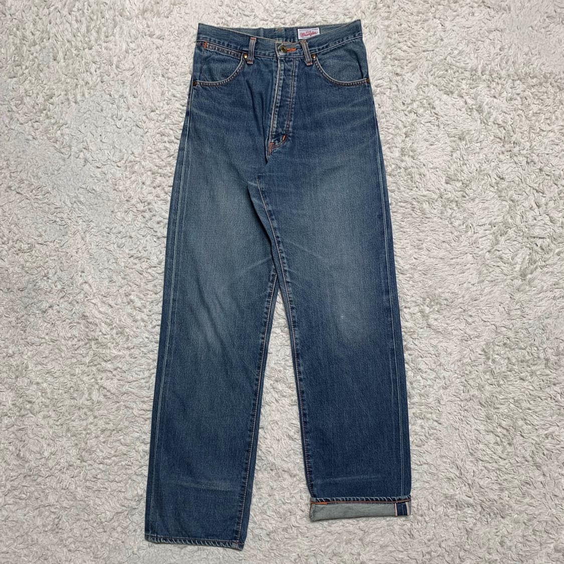 [28] 랭글러 와이드 스트레이트핏 셀비지 데님팬츠 상품이미지3